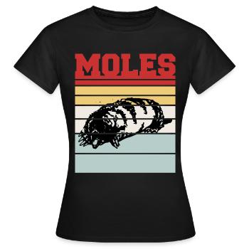 MOLES - Women's T-Shirt - black - Front - AI Model Female 172 dark (172cm)