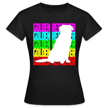 GOLDEN RETRIEVER POISONS - T-shirt Femme - noir - Devant - AI Model Female 172 dark (172cm)