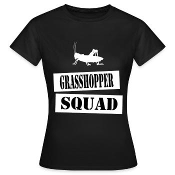 join the grasshopper squad - Women's T-Shirt - black - Front - AI Model Female 172 dark (172cm)