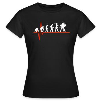 Tango Heartbeat - EVOLUTION OF TANGO - Women's T-Shirt - black - Front - AI Model Female 172 dark (172cm)