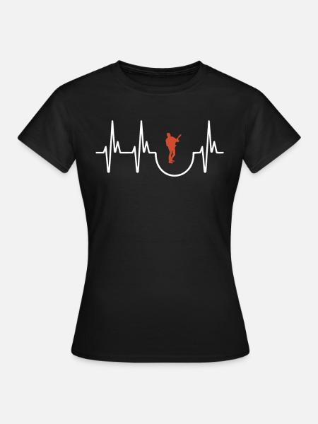 E-Guitar - Frauen T-Shirt - Schwarz