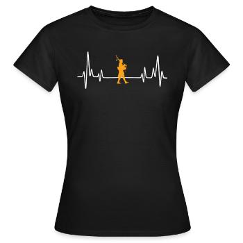 bagpipe tee gift idea - Frauen T-Shirt - Schwarz - Vorne - AI Model Female 172 dark (172cm)