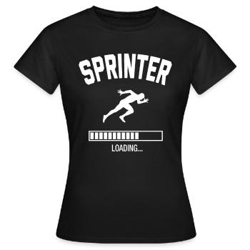 Future sprinter - Women's T-Shirt - black - Front - AI Model Female 172 dark (172cm)