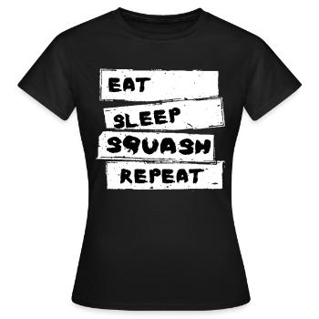 Squash - Squash Shirt - Frauen T-Shirt - Schwarz - Vorne - AI Model Female 172 dark (172cm)