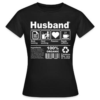 Husband - Frauen T-Shirt - Schwarz - Vorne - AI Model Female 172 dark (172cm)