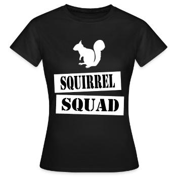 join the squirrel squad - Women's T-Shirt - black - Front - AI Model Female 172 dark (172cm)