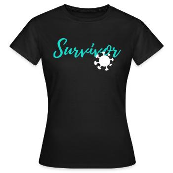 CORONA VIRUS VIRUS - Frauen T-Shirt - Schwarz - Vorne - AI Model Female 172 dark (172cm)