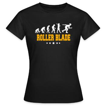 ROLLERS - T-shirt Femme - noir - Devant - AI Model Female 172 dark (172cm)