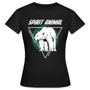 Polar Bear - Frauen T-Shirt - Schwarz - Vorne - AI Model Female 172 dark (172cm)