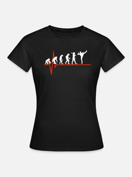 Mma Heartbeat - EVOLUTION OF MMA - Women's T-Shirt - black