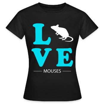 Mouse - T-shirt Femme - noir - Devant - AI Model Female 172 dark (172cm)