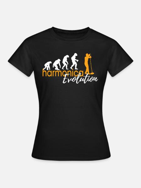HARMONICA EVOLUTION - Frauen T-Shirt - Schwarz