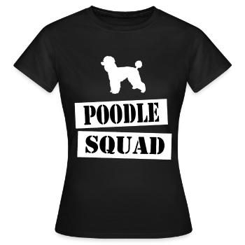 join the poodle squad - Women's T-Shirt - black - Front - AI Model Female 172 dark (172cm)