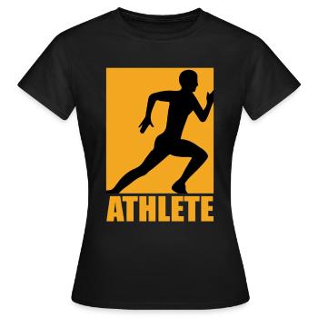Conception de l’athlète - T-shirt Femme - noir - Devant - AI Model Female 172 dark (172cm)