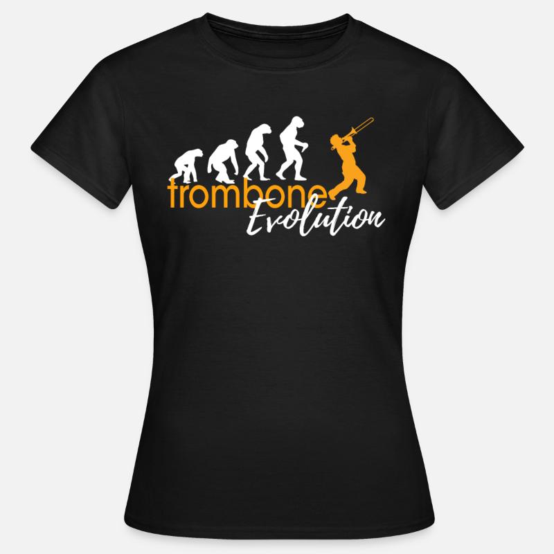 TROMBONE EVOLUTION - Frauen T-Shirt - Schwarz