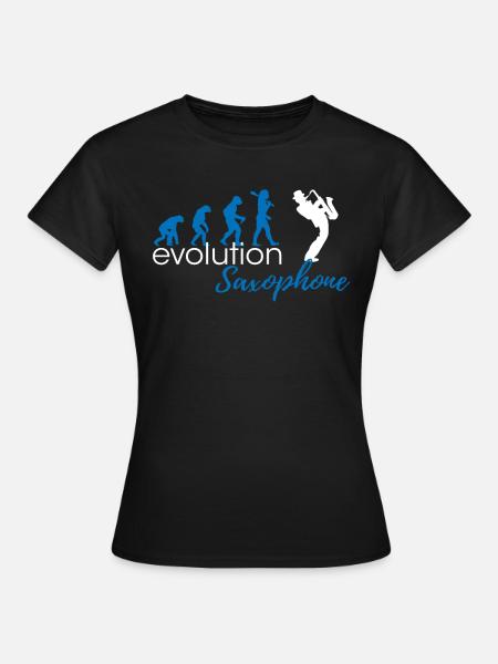 Évolution du saxophone - T-shirt Femme - noir