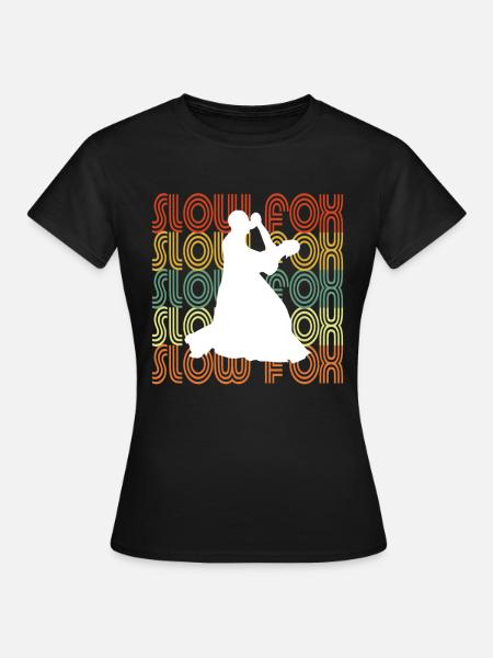 SLOW FOX - Frauen T-Shirt - Schwarz
