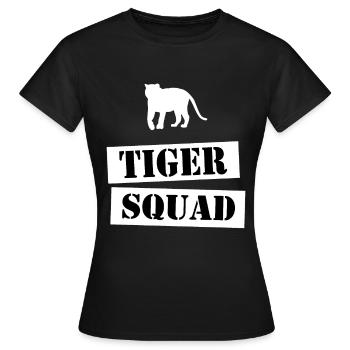 join the tiger squad - Women's T-Shirt - black - Front - AI Model Female 172 dark (172cm)