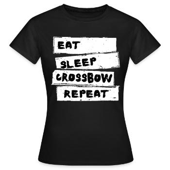 Arbalète - Besta Tshirt - T-shirt Femme - noir - Devant - AI Model Female 172 dark (172cm)