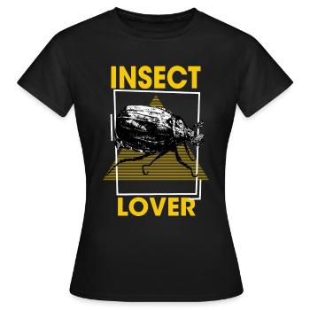 Insect Lover - Insect , Inseto, Insecte - T-shirt Femme - noir - Devant - AI Model Female 172 dark (172cm)