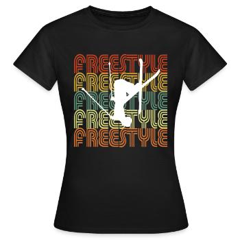 FREESTYLE - Women's T-Shirt - black - Front - AI Model Female 172 dark (172cm)