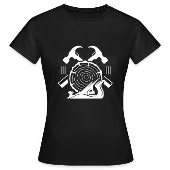 Zimmermann - Frauen T-Shirt - Schwarz - Vorne - AI Model Female 172 dark (172cm)