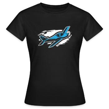 Modellflug - Frauen T-Shirt - Schwarz - Vorne - AI Model Female 172 dark (172cm)