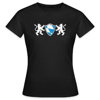 Bavière - T-shirt Femme - noir - Devant - AI Model Female 172 dark (172cm)