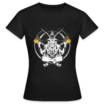 Satan - Women's T-Shirt - black - Front - AI Model Female 172 dark (172cm)
