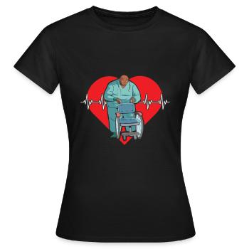 Caregiver - Women's T-Shirt - black - Front - AI Model Female 172 dark (172cm)