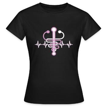 Caregiver - Women's T-Shirt - black - Front - AI Model Female 172 dark (172cm)