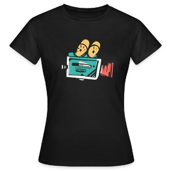 cinéma - T-shirt Femme - noir - Devant - AI Model Female 172 dark (172cm)
