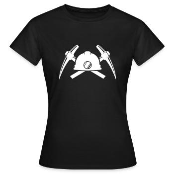 Mining - Women's T-Shirt - black - Front - AI Model Female 172 dark (172cm)