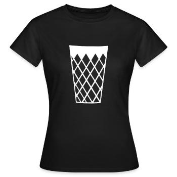 Apfelwein - Frauen T-Shirt - Schwarz - Vorne - AI Model Female 172 dark (172cm)