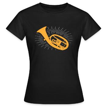 Cor ténor - T-shirt Femme - noir - Devant - AI Model Female 172 dark (172cm)
