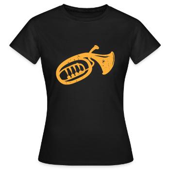 Cor ténor - T-shirt Femme - noir - Devant - AI Model Female 172 dark (172cm)