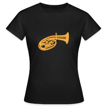 Cor ténor - T-shirt Femme - noir - Devant - AI Model Female 172 dark (172cm)