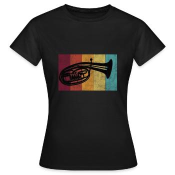 Cor ténor - T-shirt Femme - noir - Devant - AI Model Female 172 dark (172cm)
