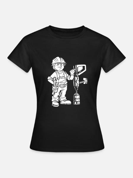 ouvrier du batiment - T-shirt Femme - noir