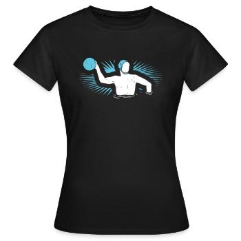 Water polo - T-shirt Femme - noir - Devant - AI Model Female 172 dark (172cm)