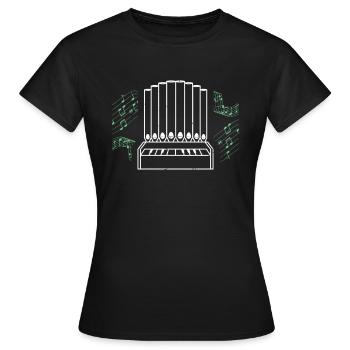 organe - T-shirt Femme - noir - Devant - AI Model Female 172 dark (172cm)