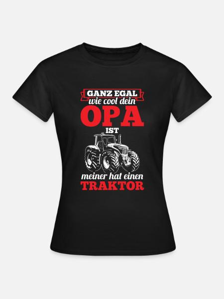 Traktor Landwirtschaft - Frauen T-Shirt - Schwarz