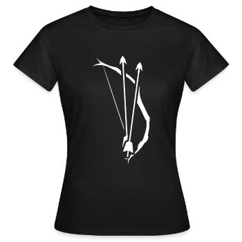 Tir à l'arc - T-shirt Femme - noir - Devant - AI Model Female 172 dark (172cm)