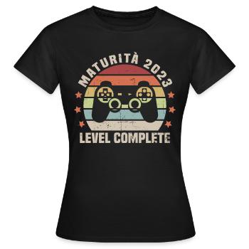 Maturité 2023 niveau complet - T-shirt Femme - noir - Devant - AI Model Female 172 dark (172cm)