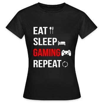 Game Over Gaming Fun Game Gift - Jeu d'ordinateur - T-shirt Femme - noir - Devant - AI Model Female 172 dark (172cm)