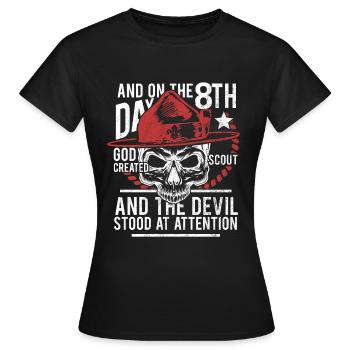 scout - T-shirt Femme - noir - Devant - AI Model Female 172 dark (172cm)