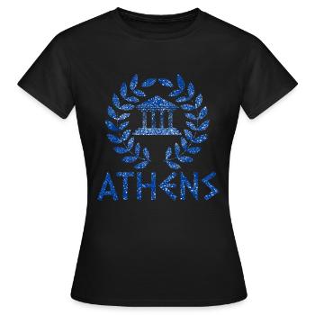 Greece - Women's T-Shirt - black - Front - AI Model Female 172 dark (172cm)
