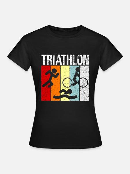 Triathlon - Frauen T-Shirt - Schwarz