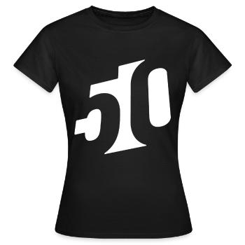 50. Geburtstag - Frauen T-Shirt - Schwarz - Vorne - AI Model Female 172 dark (172cm)