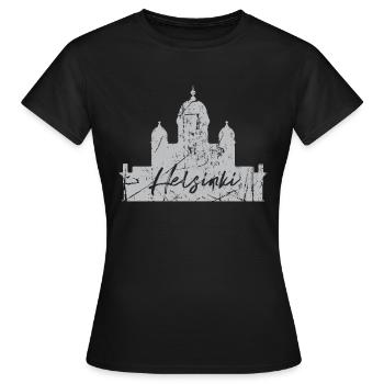 Helsinki - T-shirt Femme - noir - Devant - AI Model Female 172 dark (172cm)